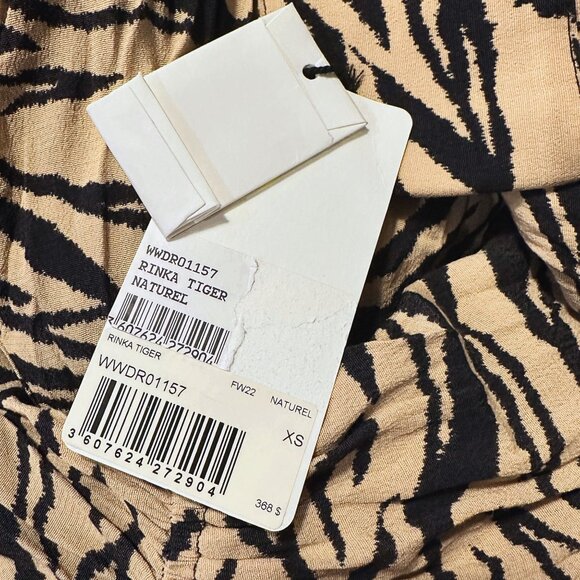 Zadig & Voltaire Rinka Tiger Print Long Sleeve Mini Dress, Size XS - Picture 9 of 12